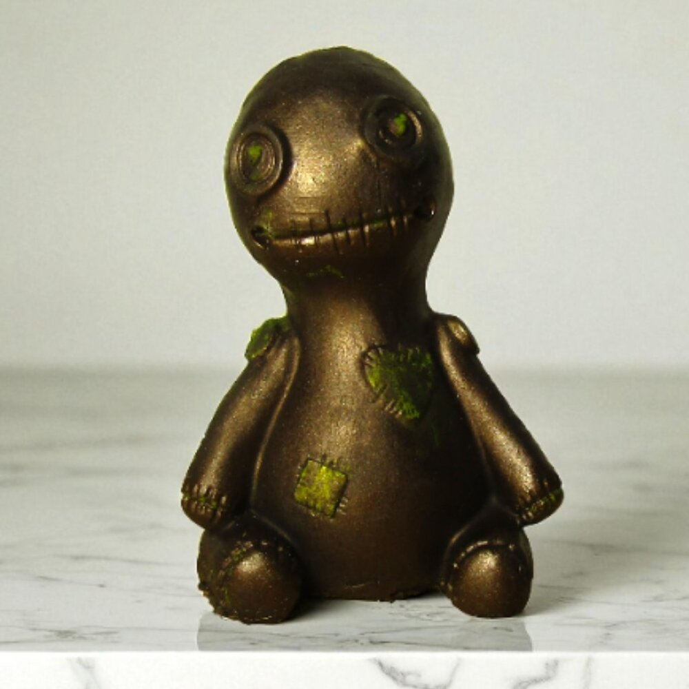 Copper Brown Voodoo Doll Statue